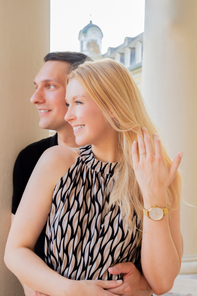 Heiratsantrag am Schloss Karlsruhe – Der besondere Moment in Bildern festgehalten